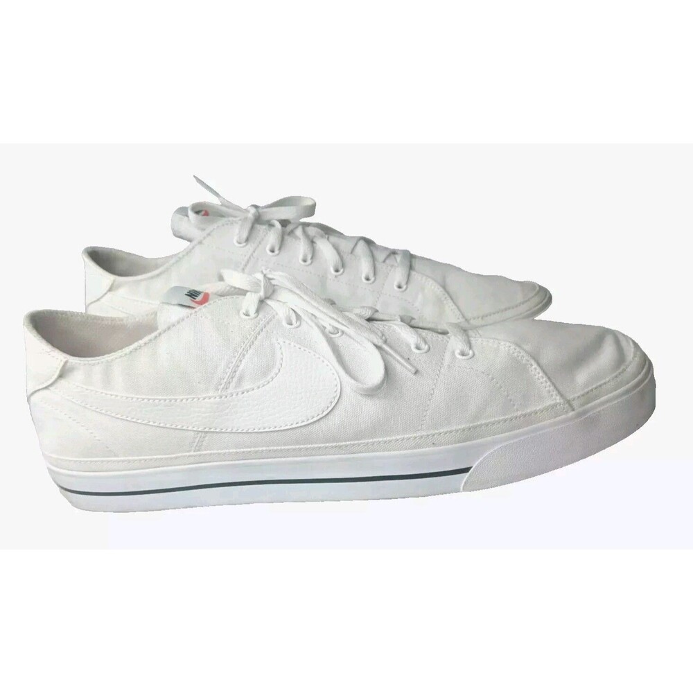 Nike Court Legacy Shoes Men's Size 15 Canvas White - CW6539-100